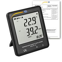 PCE HT 112-ICA Thermo Hygrometer (-30~65 ° C;-40~125 ° C; 0~100% RH; ISO Calibration Cert.)